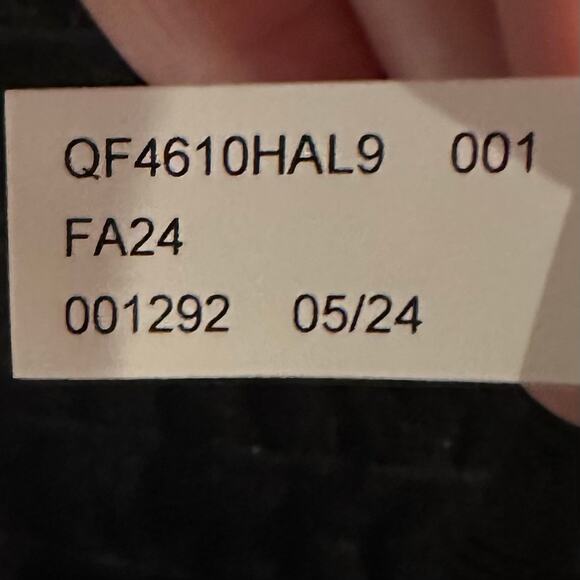 NWT Michael Kors Women’s Sz Sm & Med Black Sweater Vest Gold Logo Buttons K626 - Picture 14 of 14